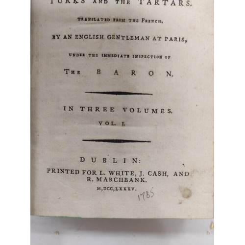 175 - DE TOTT BARON.  On the Turks & the Tartars, translated from the French by an English G... 