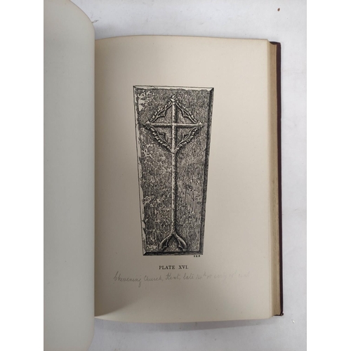 177 - STYAN K. E.  A Short History of Sepulchral Cross-Slabs. Illus. Orig. maroon cloth gilt, ra... 