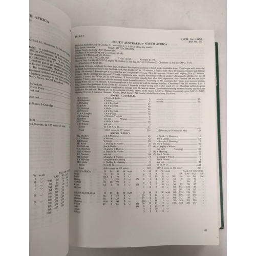 181 - WEBSTER RAY.  First-Class Cricket in Australia. 2 vols. Signed ltd. ed. 788/1000. Portrait endpapers... 