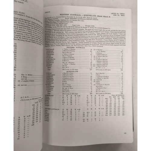 181 - WEBSTER RAY.  First-Class Cricket in Australia. 2 vols. Signed ltd. ed. 788/1000. Portrait endpapers... 
