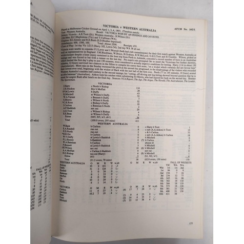 181 - WEBSTER RAY.  First-Class Cricket in Australia. 2 vols. Signed ltd. ed. 788/1000. Portrait endpapers... 