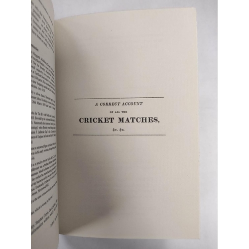 183 - BENTLEY HENRY.  A Correct Account of All the Cricket Matches Which have been Played by the Mary-Le-B... 