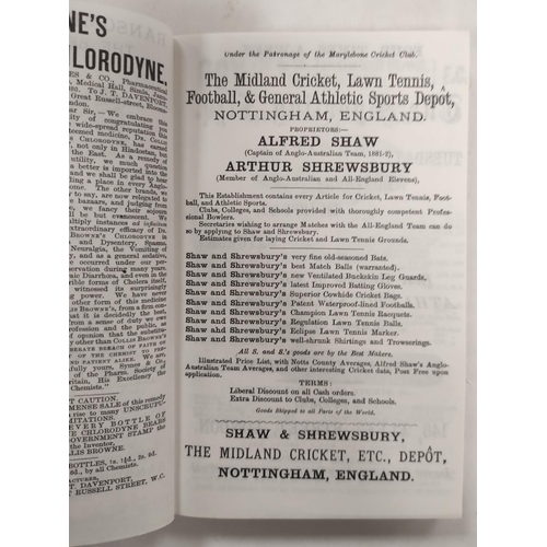 183 - BENTLEY HENRY.  A Correct Account of All the Cricket Matches Which have been Played by the Mary-Le-B... 