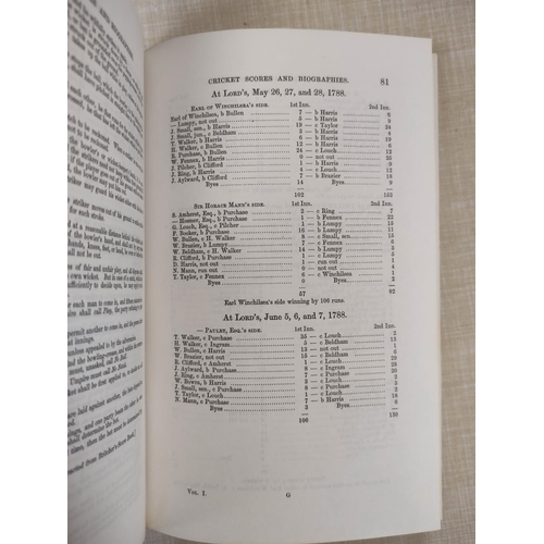 184 - LILLYWHITE FREDERICK.  Cricket Scores & Biographies (Continued by Arthur Haygarth) of Celebrated... 