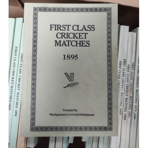 185 - A.C.S. (Pubs).  First-Class Cricket Matches. 56 vols. covering the period 1864-1925 & 1939/40-19... 