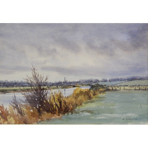 241 - Ernest Glaister (British 1903-1973).Riverscape.Watercolour.27.5cm x 40.5cm. Signed.Proceeds of sale ... 