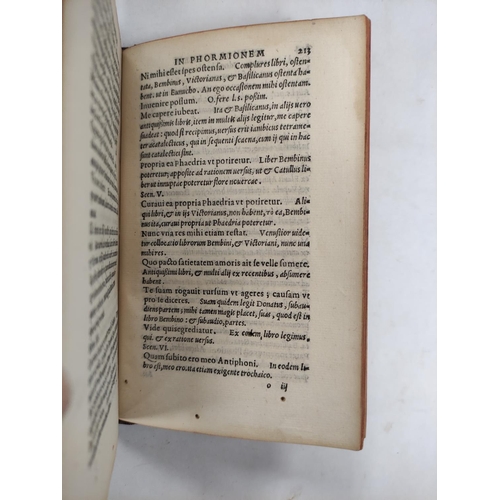 315 - FAERNO GABRIELE (Ed.)  P. Terentii, Comoediae, Bernard Giunti, Florence, 1565 & Emendationes In ... 