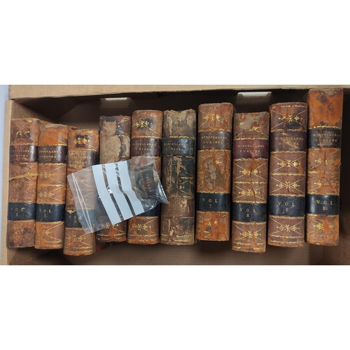 316 - GIRDLESTONE JOHN.  Miscellanea Curiosa. 10 manuscript volumes. Each volume, 8