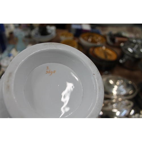 407 - Victorian ceramics to include a teapot, a sucrier, a ginger jar, a vase, and others.