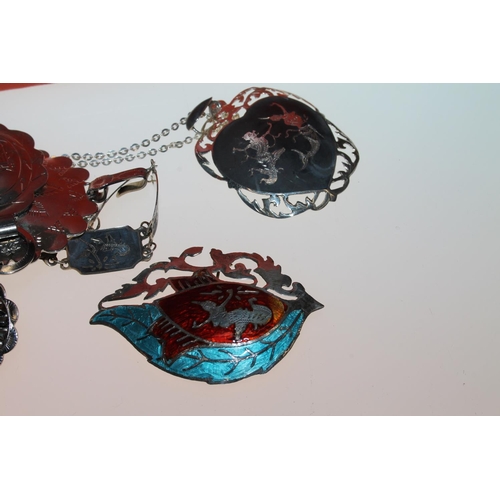 456 - Jewellery case containing silver and costume jewellery, Mappin & Webb lady's watch, etc.