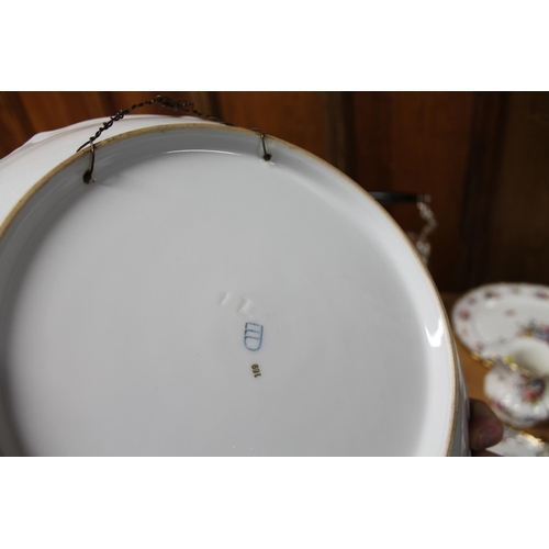 190 - Pair of Vienna style chargers, depicting figures, signed Kaufmann.