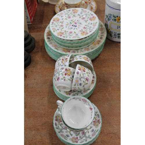 438 - Minton Haddon Hall teaset.