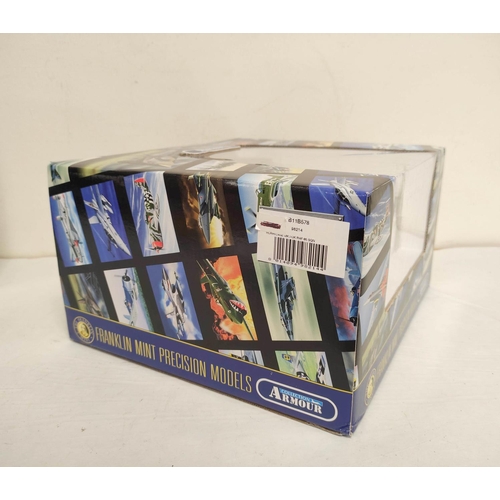 65 - Two 1:48 scale Franklin Mint Armour Collection boxed diecast airplanes. To include a Spitfire Mk5 (9... 