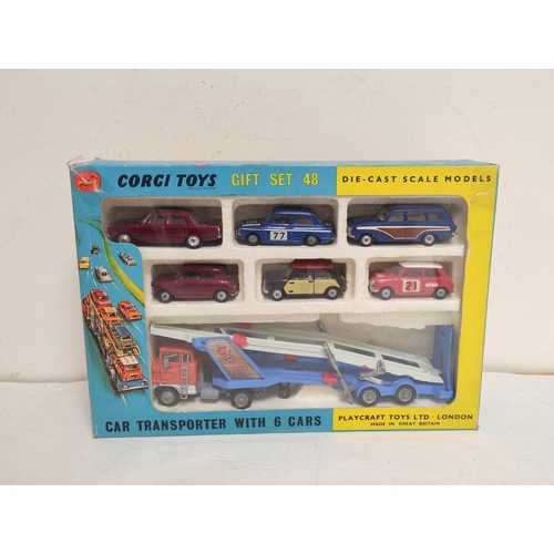 66 - Corgi Toys 1960s Gift Set No 4 Car Transporter With Six Cars complete with original box. Excellent o... 