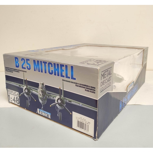 67 - 1:48 scale Franklin Mint Armour Collection boxed diecast B25 Mitchell airplane (98183). Ex shop disp... 