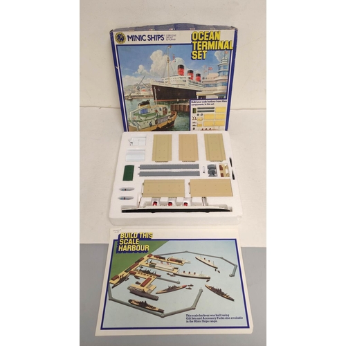 68 - Minic Ships by Hornby 1:1200 scale boxed model ships. To include Naval Harbour Set & Ocean Termi... 