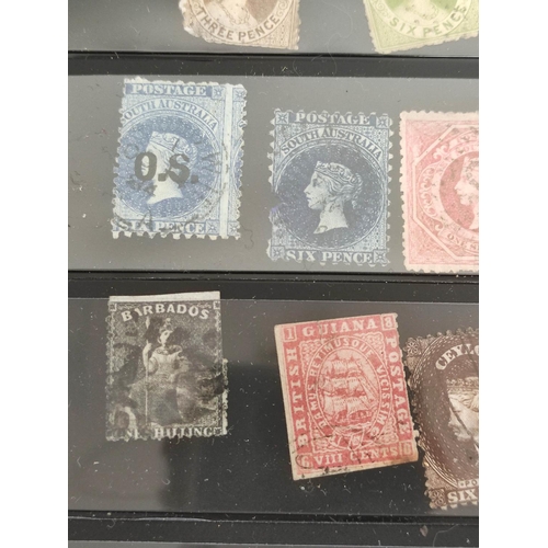 271 - Scarce British & World postage stamps to include early regional Australian issues, an 1863 Briti... 