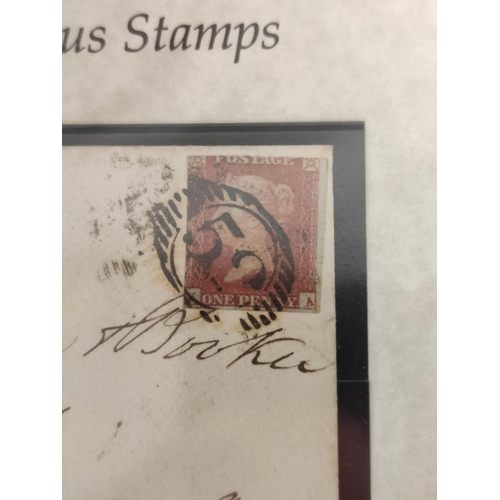 275 - Two Westminster Collection postage stamp folders. The first containing an 1840 imperforated Penny Bl... 