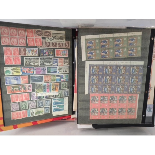 277 - Box containing a large quantity of world postage stamps. To include mint stamp sets, loose album pag... 