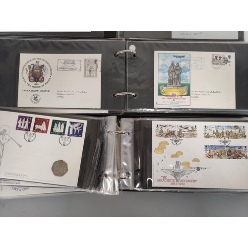 278 - Box containing a large collection of postage stamp first day covers dating from the 1940s-1980s. To ... 