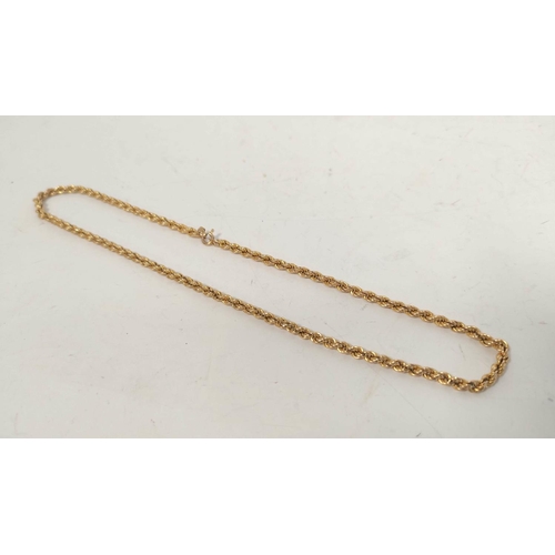 32 - 9ct gold necklet of Prince of Wales pattern, 12.3g.