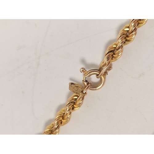 32 - 9ct gold necklet of Prince of Wales pattern, 12.3g.