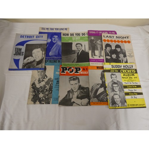 506 - Collection of mainly sheet music to include Elvis Presley, Can't Help Falling In Love With You; Gerr... 