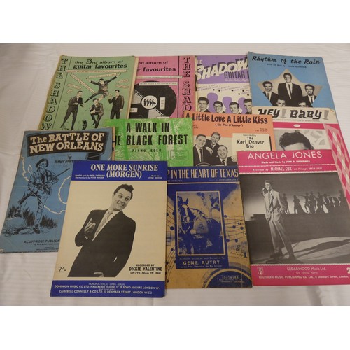 506 - Collection of mainly sheet music to include Elvis Presley, Can't Help Falling In Love With You; Gerr... 