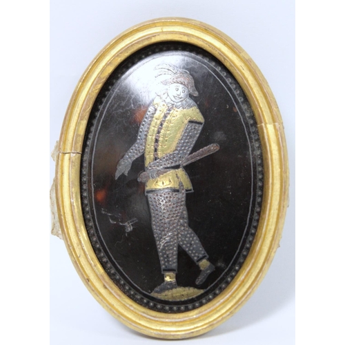 279 - Late 18th/early 19th century Wedgwood white jasperware miniature plaque depicting the marriage of Cu... 