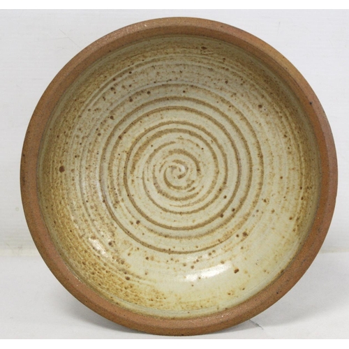 285 - David Wilson Winchcombe Pottery studio pottery stoneware bowl with oatmeal glaze, 23cm diam., impres... 