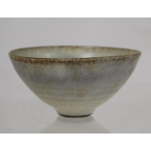 528 - Small Chinese Song /Yuan style Jun ware bowl of flared form with creamy white and grey glazes, 10.5c... 