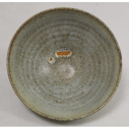 528 - Small Chinese Song /Yuan style Jun ware bowl of flared form with creamy white and grey glazes, 10.5c... 