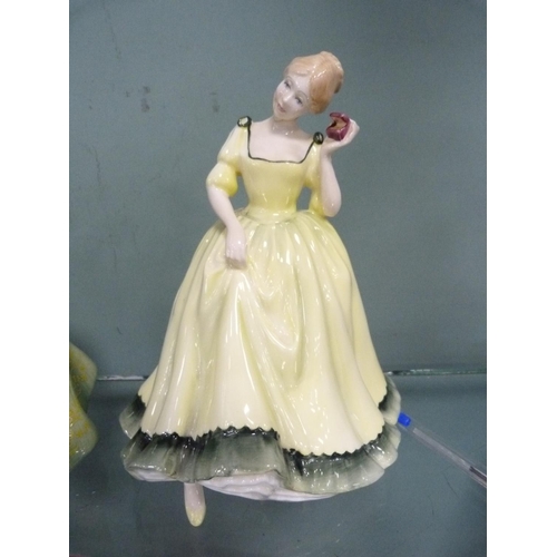 211 - Three Royal Doulton figures, 'Fleur' HN 2368, 'Paula' HN 2906, and 'Olga' HN 2463.  (3)