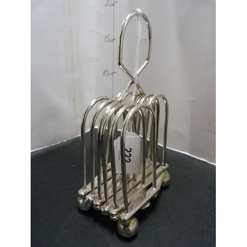 222 - EP extendable toast rack with six divisions.