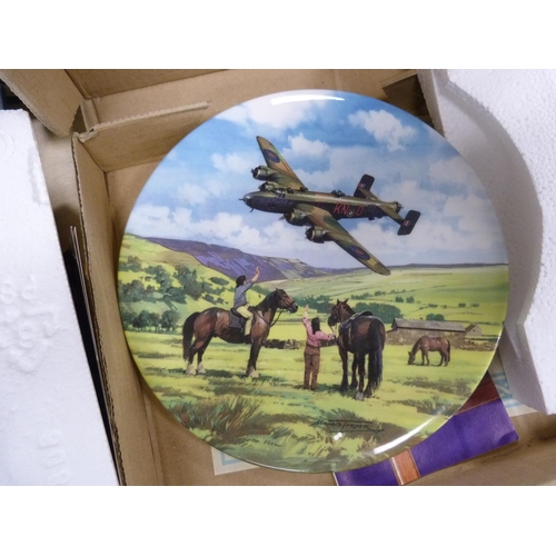 24 - Collectors' plates including Coalport 50th Anniversary Bomber Command, Spitfires and others includin... 