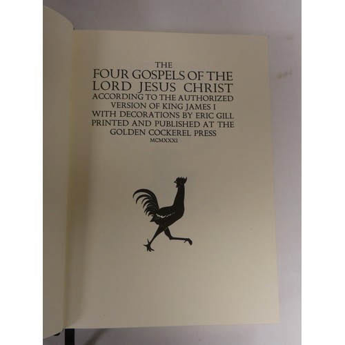 164 - FOLIO SOCIETY.  Golden Cockerel Press - The Four Gospels of the Lord Jesus Christ.  Ltd. ed. 1740/27... 