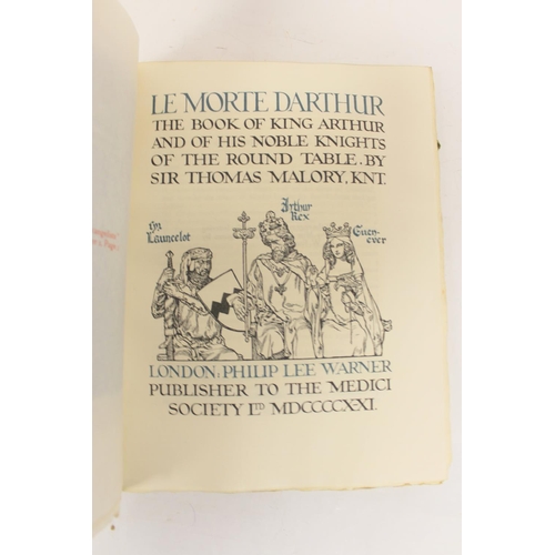 231 - MALORY SIR THOMAS.  Le Morte Darthur, the Book of King Arthur and of his Noble Knights. 4 vols. Ltd.... 