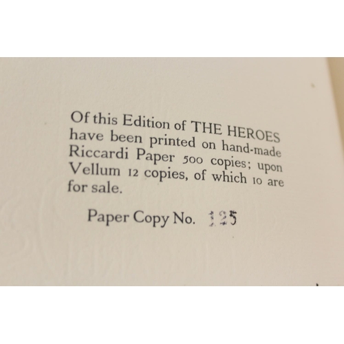 234 - KINGSLEY CHARLES.  The Heroes or Greek Fairy Tales for my Children. Ltd. ed. 125/500. Mounted col. p... 