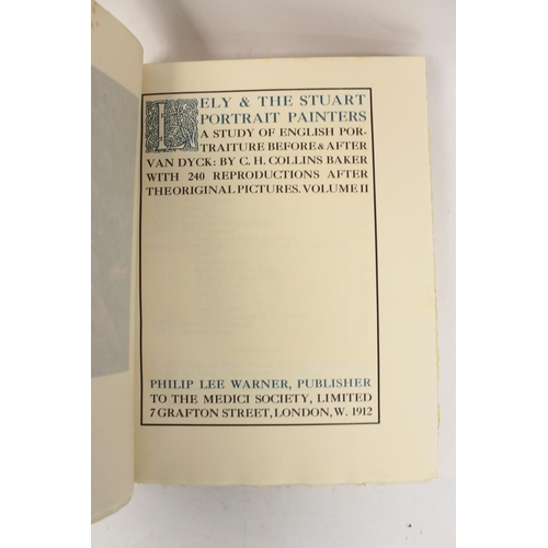 235 - COLLINS BAKER C. H.  Lely and the Stuart Portrait Painters, a Study of English Portraiture Before an... 