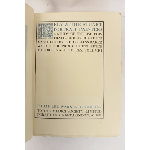 235 - COLLINS BAKER C. H.  Lely and the Stuart Portrait Painters, a Study of English Portraiture Before an... 