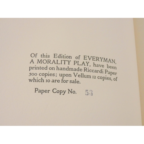 236 - SIDGWICK FRANK (Ed). Everyman, A Morality Play. Ltd. ed. 53/500. Tipped in col. plates by John H. Am... 