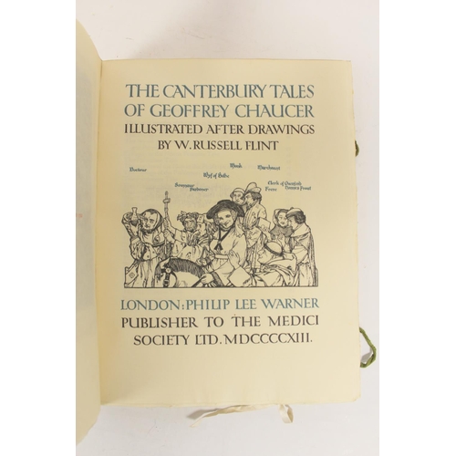 239 - CHAUCER GEOFFREY.  The Canterbury Tales. 3 vols. Ltd. ed. 500, this an unnumbered paper co... 