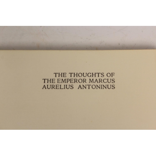 240 - LONG GEORGE (trans).  The Thoughts of the Emperor Marcus Aurelius. Ltd. ed. 351/500. Tippe... 