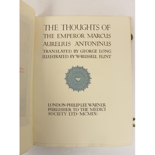 240 - LONG GEORGE (trans).  The Thoughts of the Emperor Marcus Aurelius. Ltd. ed. 351/500. Tippe... 