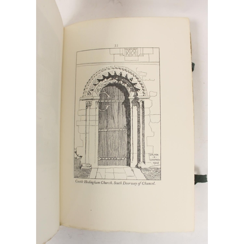 242 - GODMAN ERNEST.  Norman Architecture in Essex & Mediaeval Architecture in Essex. 2 vols... 