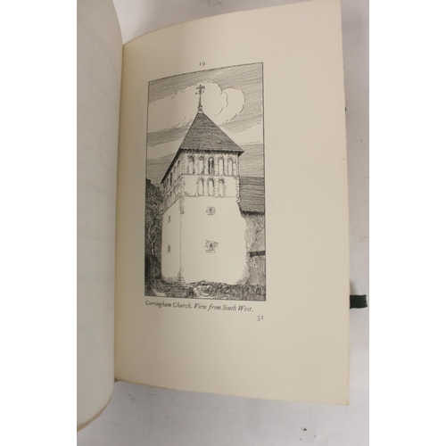 242 - GODMAN ERNEST.  Norman Architecture in Essex & Mediaeval Architecture in Essex. 2 vols... 