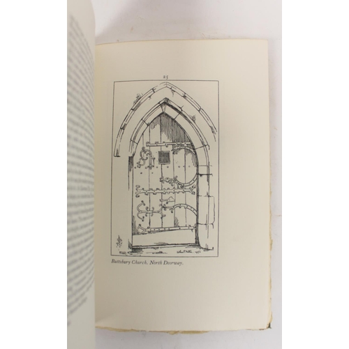 243 - GODMAN ERNEST.  Norman Architecture in Essex & Mediaeval Architecture in Essex. 2 vols... 