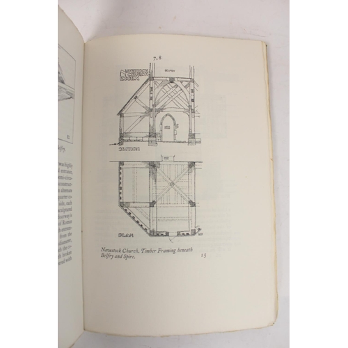 243 - GODMAN ERNEST.  Norman Architecture in Essex & Mediaeval Architecture in Essex. 2 vols... 