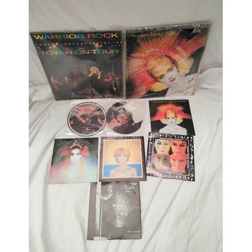 503 - Collection of Toyah albums, singles, picture discs, to include Warrior Rock Toyah on tour, Thunder i... 