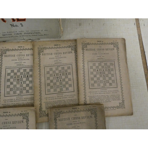 110 - CHESS. The British Chess Review edited by Herr Harrwitz. 6 issues, January to June, 1854 in orig. wr... 